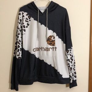 Printed Cheetah Carhartt Hoodie